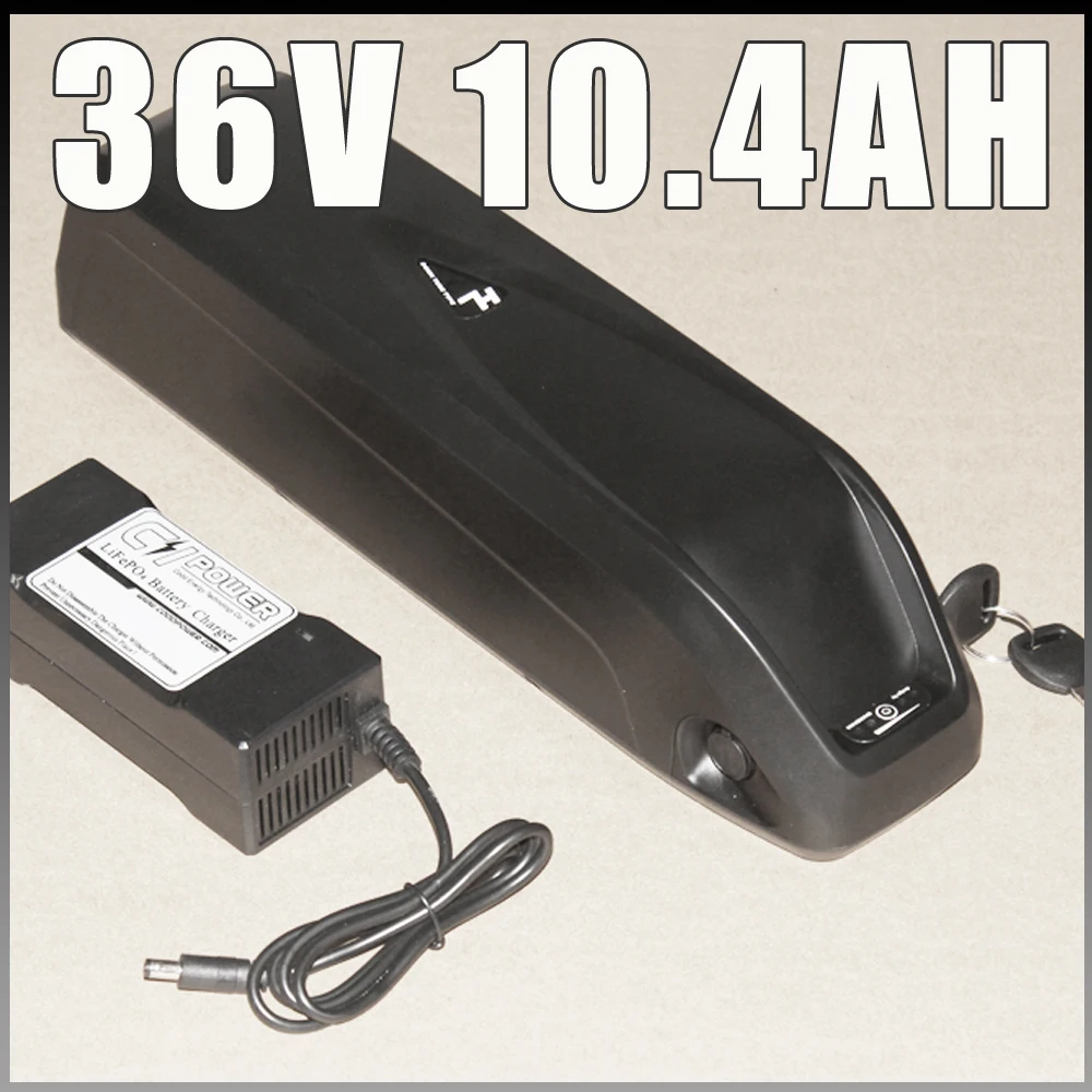 

36v electric bike battery 10.4ah down tube Samsung lithium bottle Hailong battery Free shipping and duty 36v e-bike battery