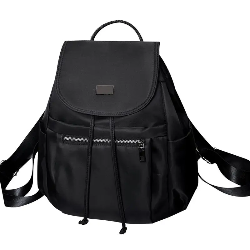 

Fashion Waterproof Schoolbag Bookbag For Girls Student Casual Nylon Black Women Ladies Backpack Female Satchel