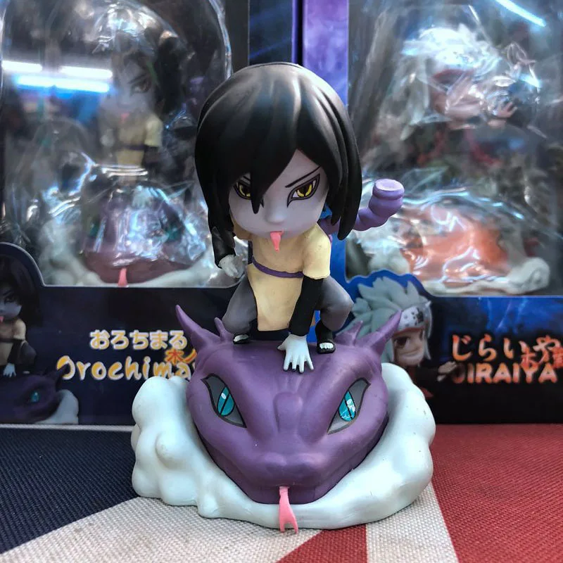 Экшн фигурки из аниме Наруто игрушки Jiraiya Tsunade Orochimaru 10 см модели искусственных