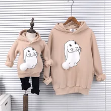 Mother and Daughter Clothes Winter Children Wear Velvet Hoodie Fashion Matching Mother Daughter Clothes Family Matching Outfits Mother and Daughter Clothes Winter Children Wear Velvet Hoodie Fashion Matching Mother Daughter Clothes Family Matching Outfits