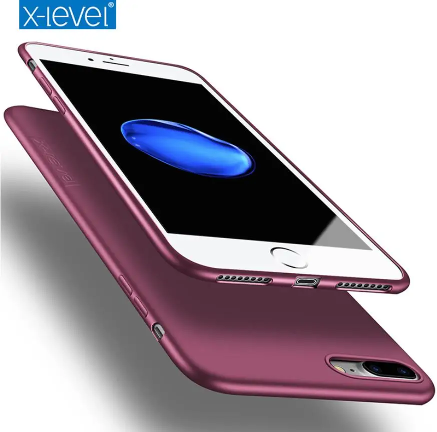 

X-Level Silicone TPU Case For iPhone 7 8 Plus X XS XR Ultra thin 360 Protective Back Cover For Iphone 6 6S Plux XS MAX Soft Case