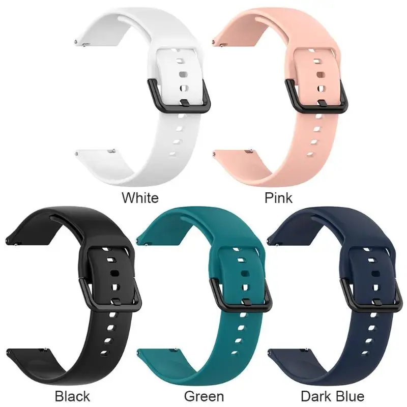 

Silicone Watch Band Bracelet Strap for Samsung Galaxy Watch Active R500 S White Pink Black Green Midnight Blue
