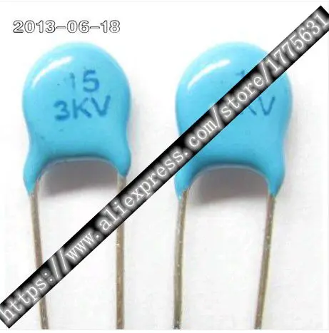 Керамические конденсаторы высокого напряжения 20 шт./лот 3KV 3000V 15P 15J|capacitor 3000v|capacitor