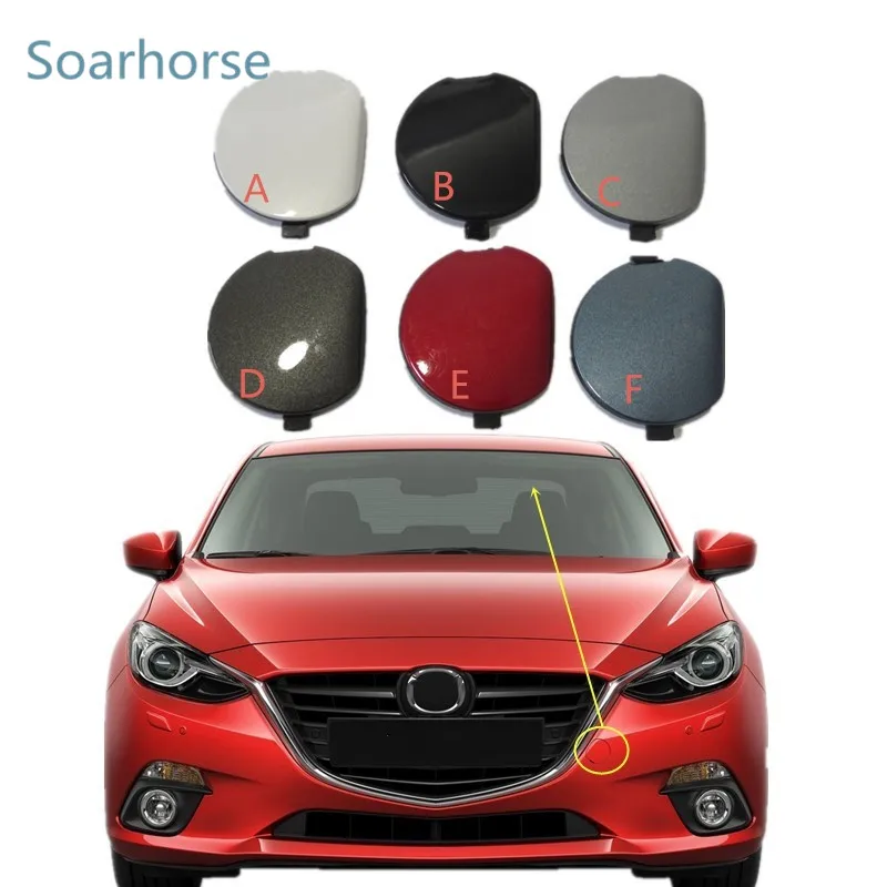 Front Bumper Towing Hook Cover Cap New BKC3-50-A11F For Mazda 3 Axela 2014-2016