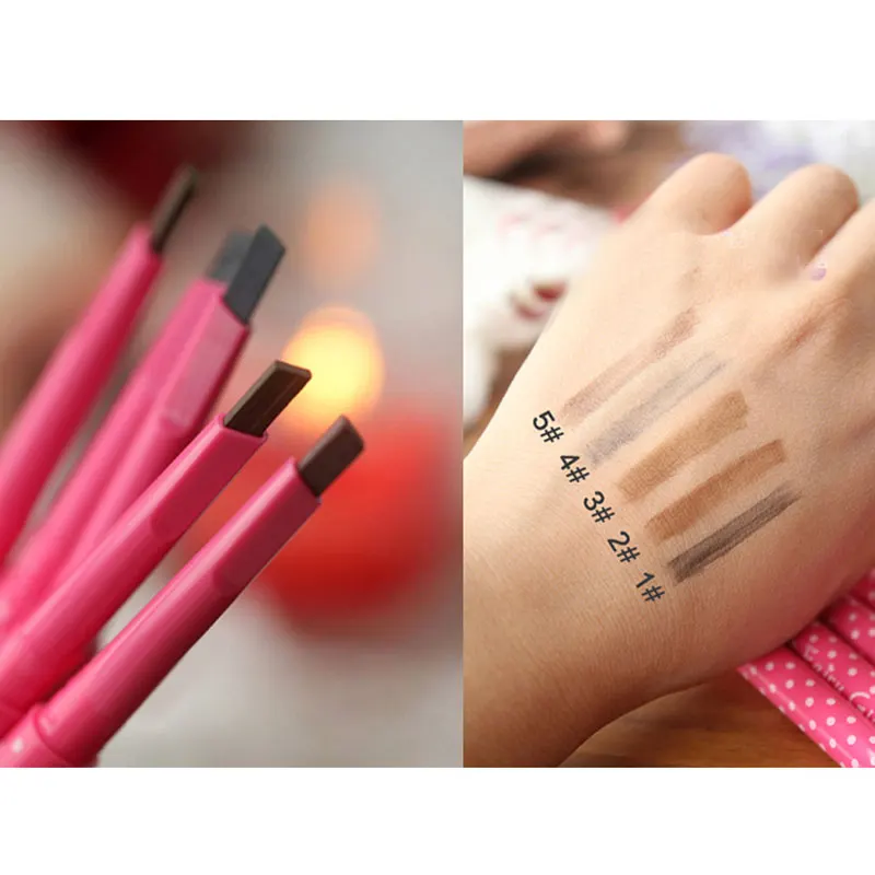 Clearance Chance of  1pcs Eyebrow Pencil Natural Waterproof Long-lasting Eyebrow Pencil Pen Eye Brow Eyeshadow Liner Pow