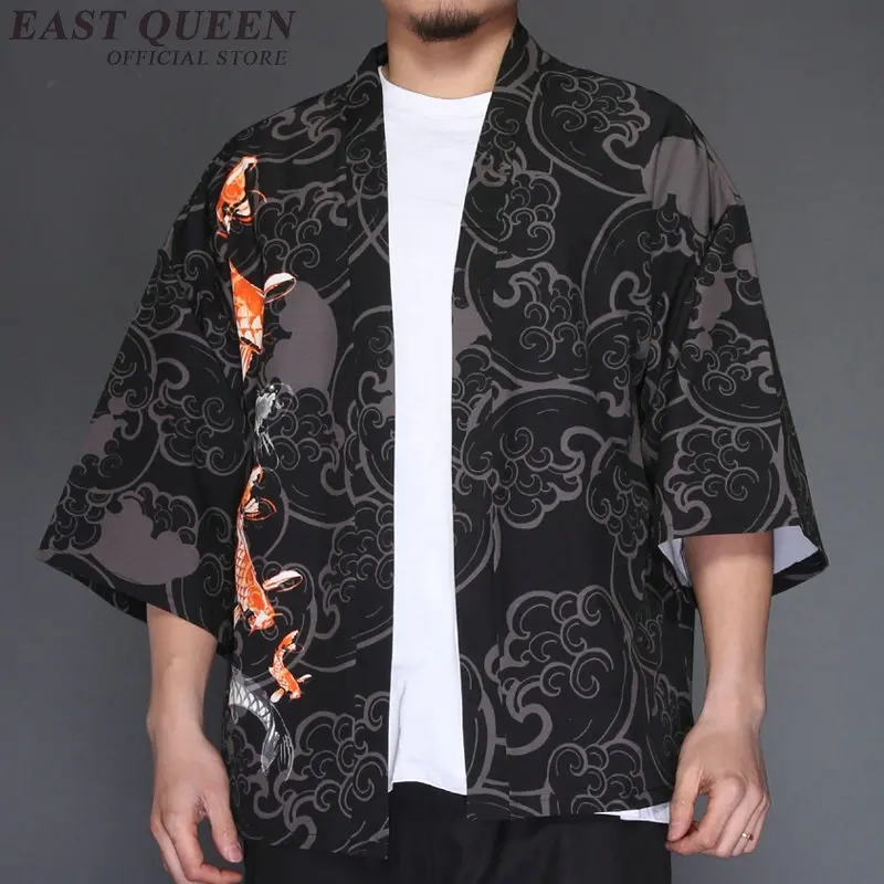 Ethnic Clothing Kimono Cardigan Men Traditional Japanese Kimonos Yukata ...