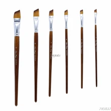 Кисти для художника, нейлоновые волосы, акварельные, актические, масляные краски, краска для рисования, Бурш, Set-6Pcs, Z11, Прямая поставка