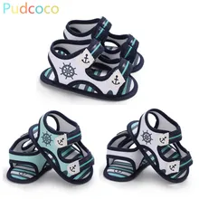 Горячая Летняя Распродажа для маленьких мальчиков сандалии; туфли из парусины детская кроватка детская коляска обувь для ползунков
