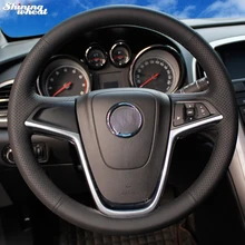 BANNIS Вручную прошитый черный кожаный руль автомобиля покрытие для Buick Excelle XT GT Encore Opel Mokka