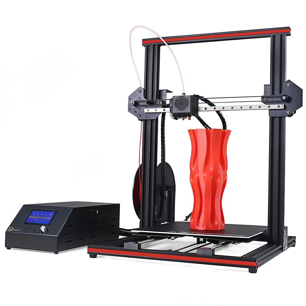 

DMSCREATE DP334 3D Printer 300*300*400mm Big Printing Size Full Metal Frame KIT Linear Guide 2 steps install,24V Power supply,