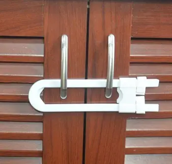 

Cabinet lock kitchen cabinet handle lock simple safety lock . 10pcs/lot b1trq0076