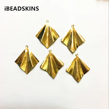 

New arrival! 32x28mm 100pcs/lot gold color Copper material sector-shape charm for earring accessories/jewelry DIY ( as shown)