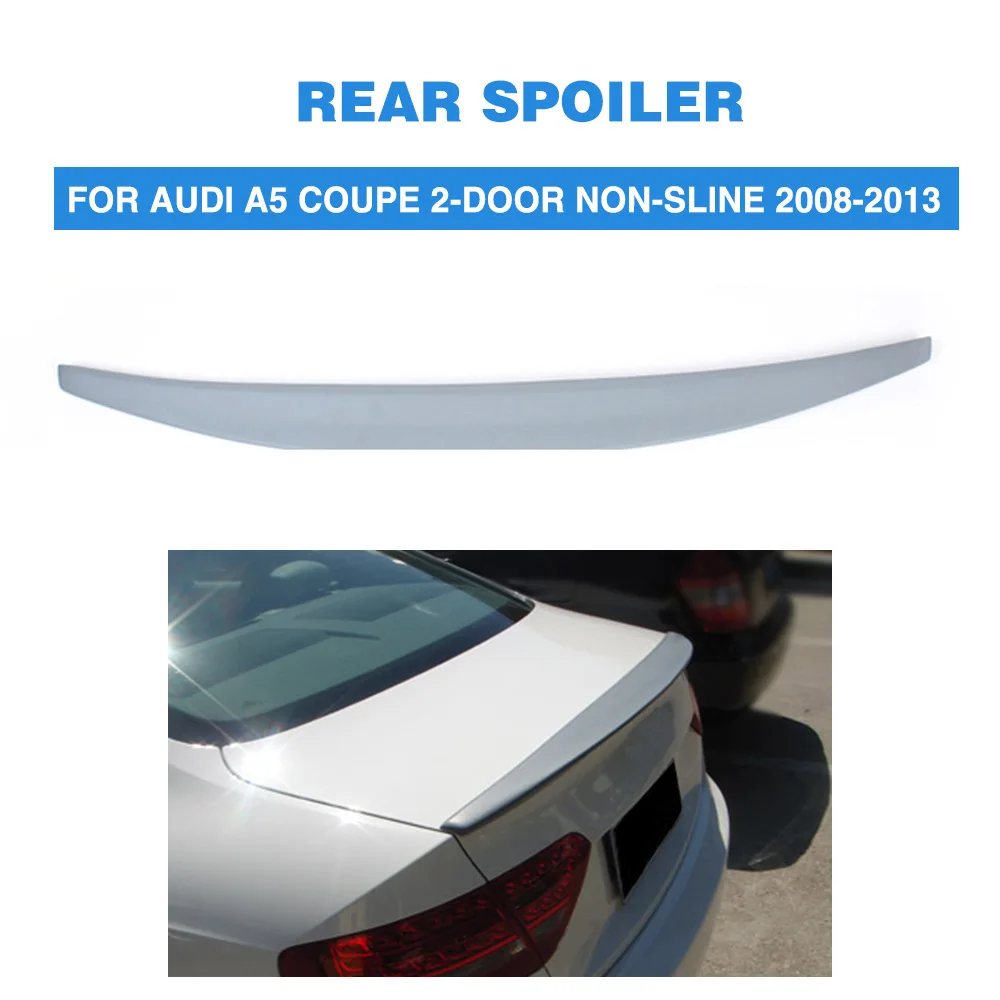 Carbon Fiber Trunk Spoiler Lip For 2008-2011 Audi A5 2dr Convertible Type A