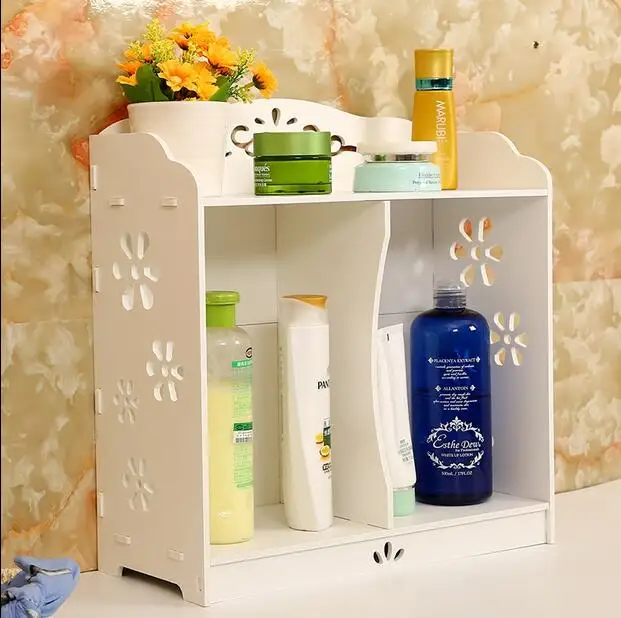 

Hot Sale Makeup Jewelry Organizer Holder Wood Plastic Plate Cosmetic Storage Box Case Office Desk Finishing Cabinet Storage Rack