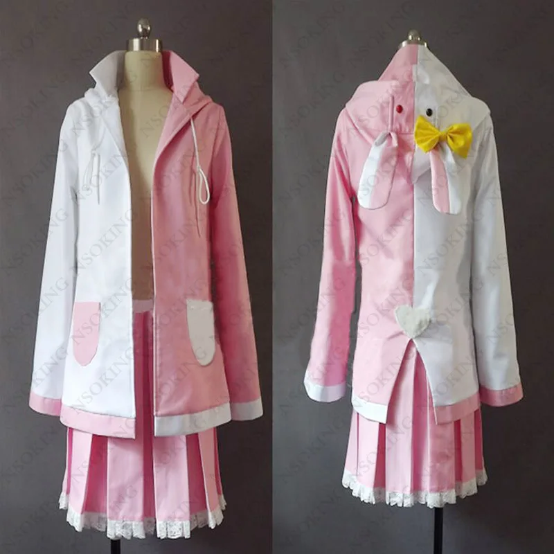 

Super Danganronpa cosplay Dangan ronpa Monomi pink rabbit cosplay costume Custom Made