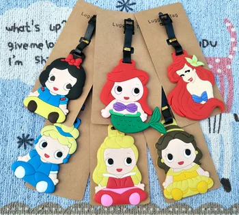

IVYYE Mermaid princess Anime Travel Accessories Luggage Tag Suitcase ID Address Portable Tags Holder Baggage Labels New
