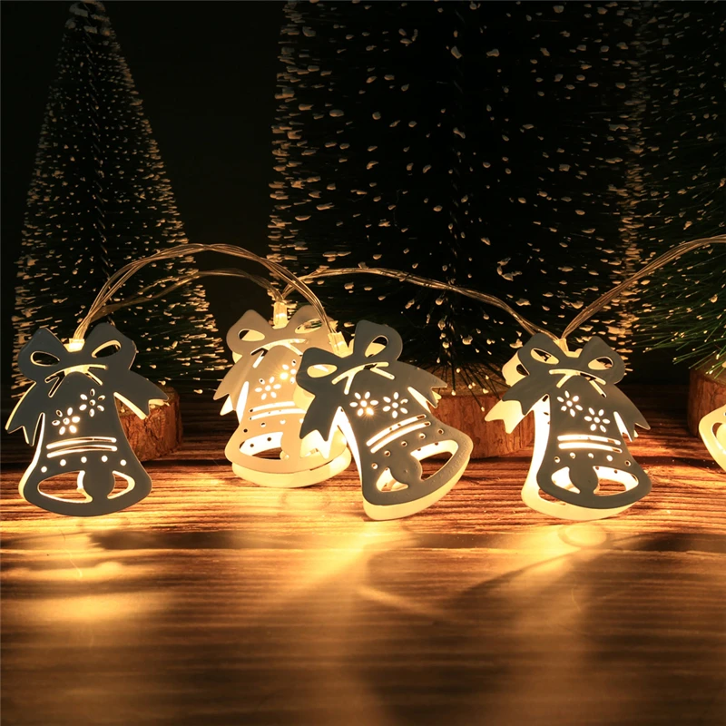 

Christmas Lights Outdoor Led String Lights 1.1M 10Led Bell Candle Fairy Light Holiday Party Home Garden Garland Decoration
