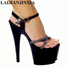 Laijianjinxia/на платформе босоножки на высоком каблуке 17 см для ночного клуба Обувь для танцев у шеста Танцы Обувь модель женские туфли на высоком каблуке g-036