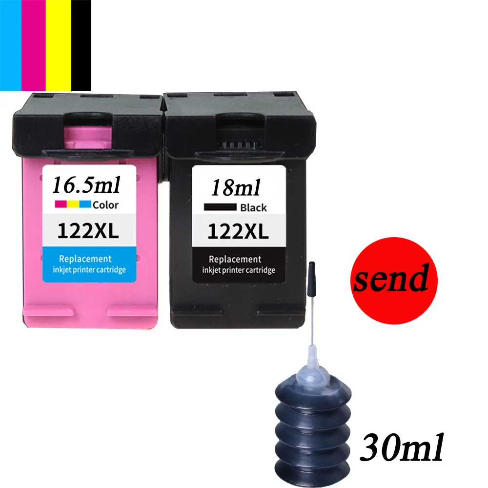 Hisaint Ink Cartridge for HP 122 XL 122XL for HP Deskjet 1050 2000 2050