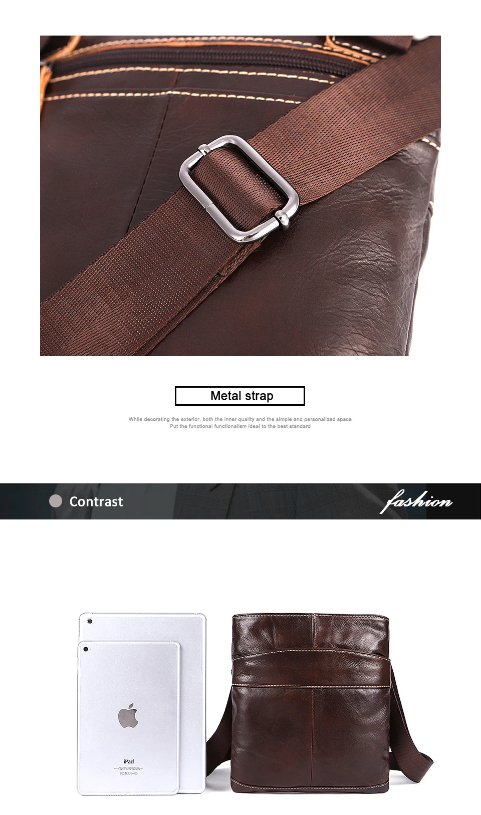  Genuine Leather Men Bag Men Messenger Bags Fashion ipad Flap Crossbody Bags Small Casual Men's Leather Shoulder Bag Man (8)