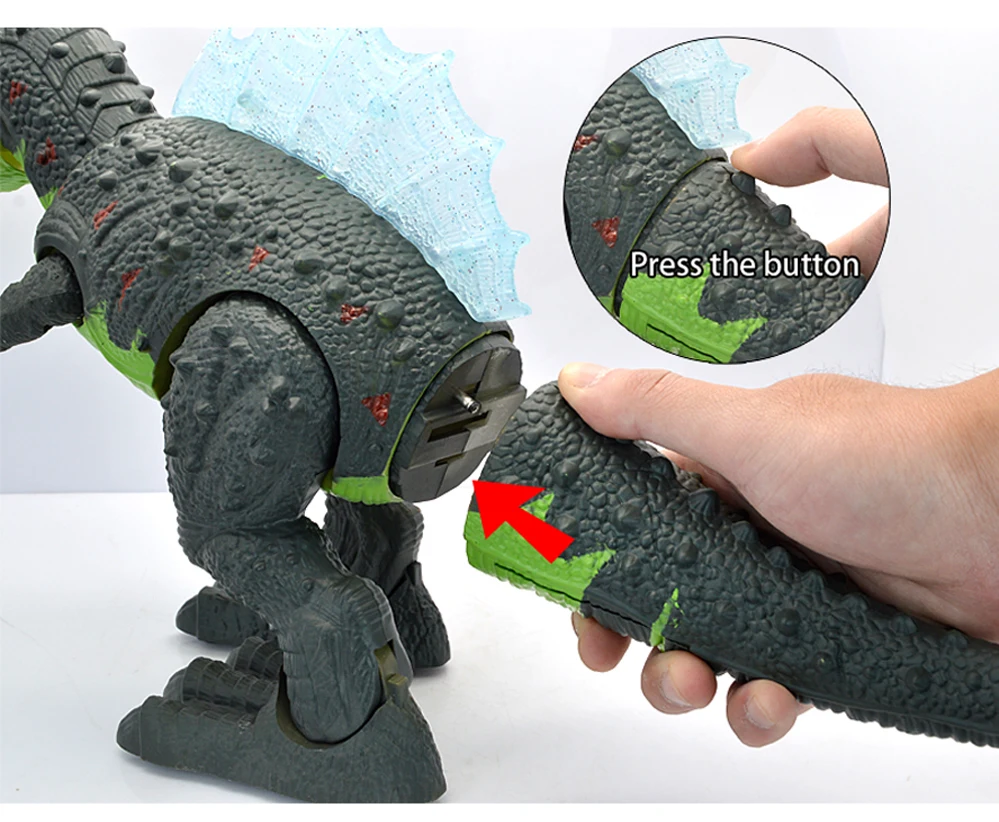 Brinquedos com Luz Educativos para Crianças Qualidade Venda Quente Grande Tamanho Andando Dinossauro Elétrico Robô Caminhada Sons Modelo Brinquedos 6 modelo brinquedos educativos para crianças