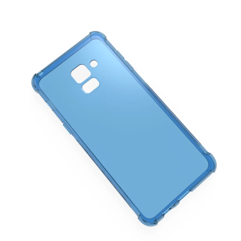 dark blue Брендовый противоударный мягкий силиконовый чехол ТПУ чехол для samsung Galaxy A8 Plus чехол защитный чехол - Цвет: dark blue