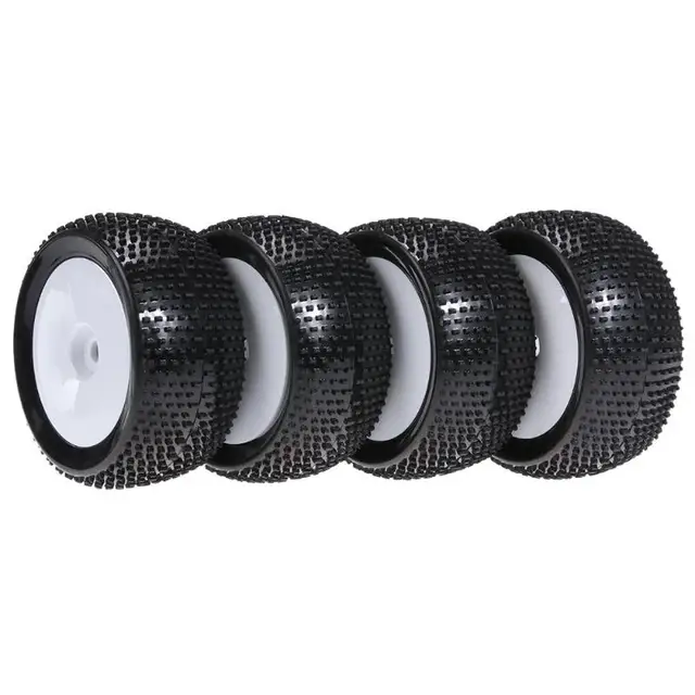 Special Offers  4pcs 1/8 Universal Vehicle Buggy RC Car Off-Road Durable Rubber Racing Tyres Wheel Rim Tires for Hsp Redcat Traxxas