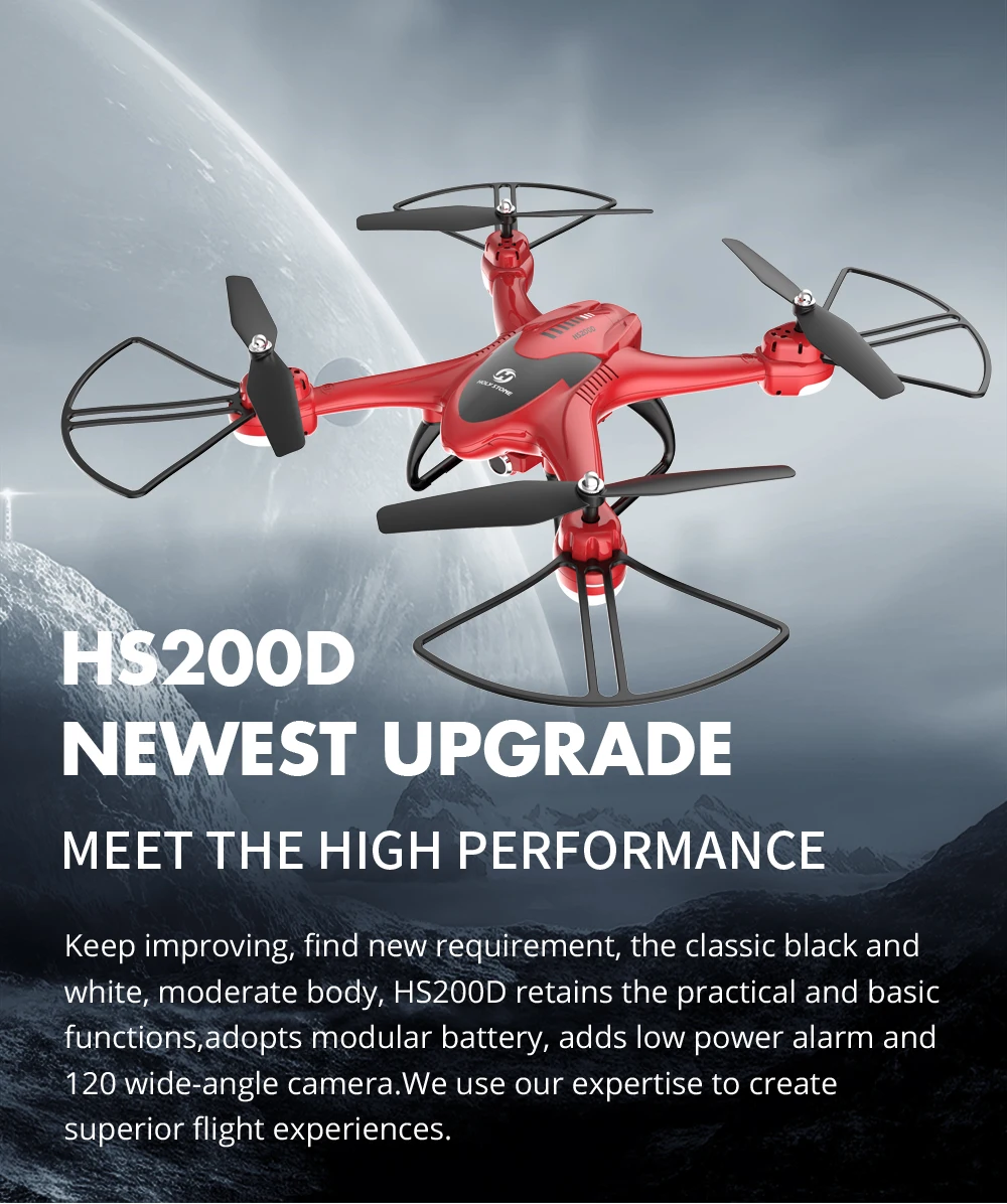 Holy Stone HS200D радиоуправляемый дрон 720P Wifi HD селфи камера FPV дрон 120 градусов 3D переворачивается RTF высота удержания радиоуправляемый квадрокоптер