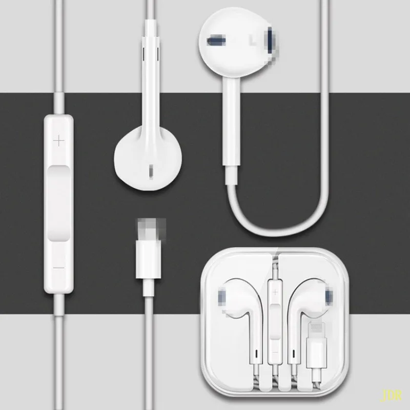 

50PCS For iphone 8 pin Headphone For iPhone 7 8 Plus X For Lightning Headphone ,Support phone, no bluetooth