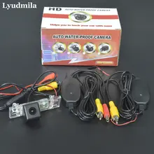 Lyumila беспроводной для peugeot 407 406 2D Купе/4D Седан/заднего вида камера/Обратный Резервное копирование камера/HD CCD ночное видение