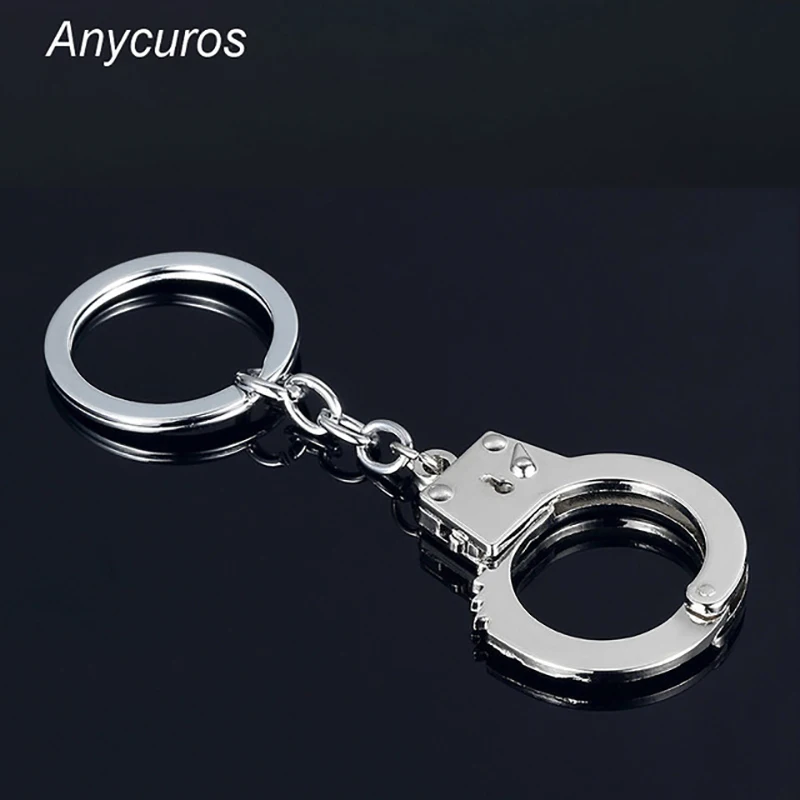 

KeyChain Creative police man Handcuff Keychain Charms Pendant Car Key Keyring Handbag Key Chain Chaveiro Car Styling Accessories