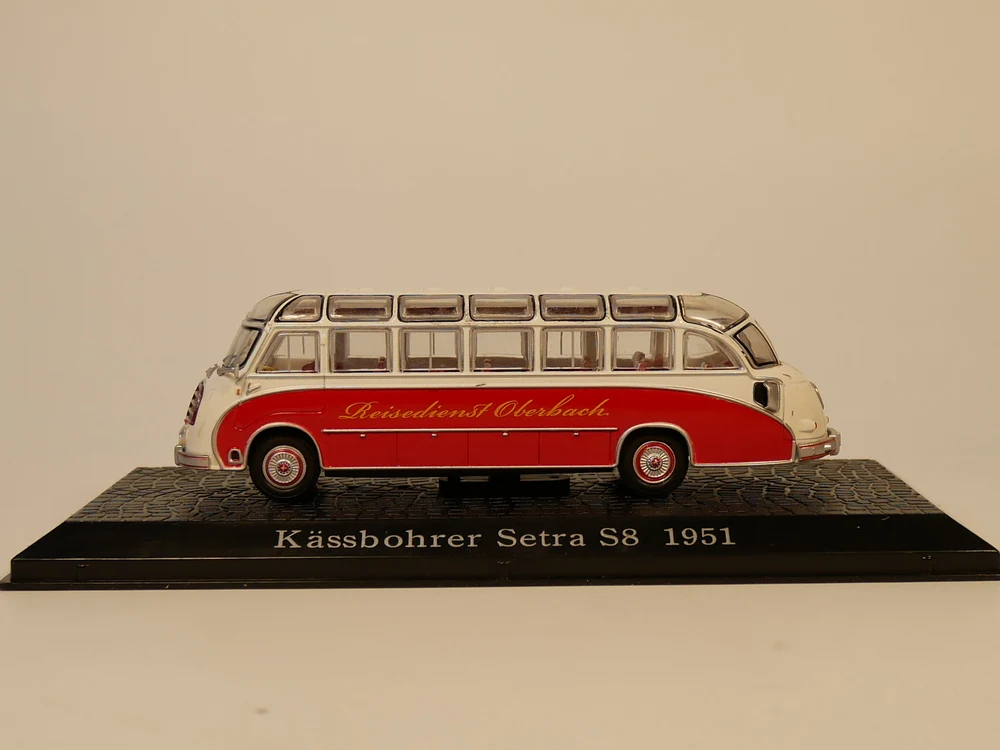 Atlas 1: 72 автобус коллекции Kassbohrer setra s8 1951 литья под давлением модели автомобиля