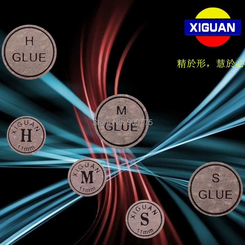 

Xiguan cue tips 2 pcs Leather Cue tips layered Hardness Medium Soft (Optional) 11mm Snooker billiard cue tips accessories
