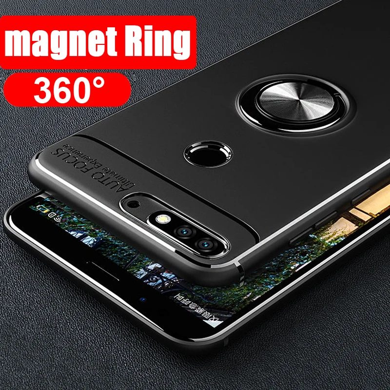 Новый матовый Мягкий силиконовый чехол-держатель для huawei Y9 2019 honor 8C 7C Y7 7A Y6 Y5 2018
