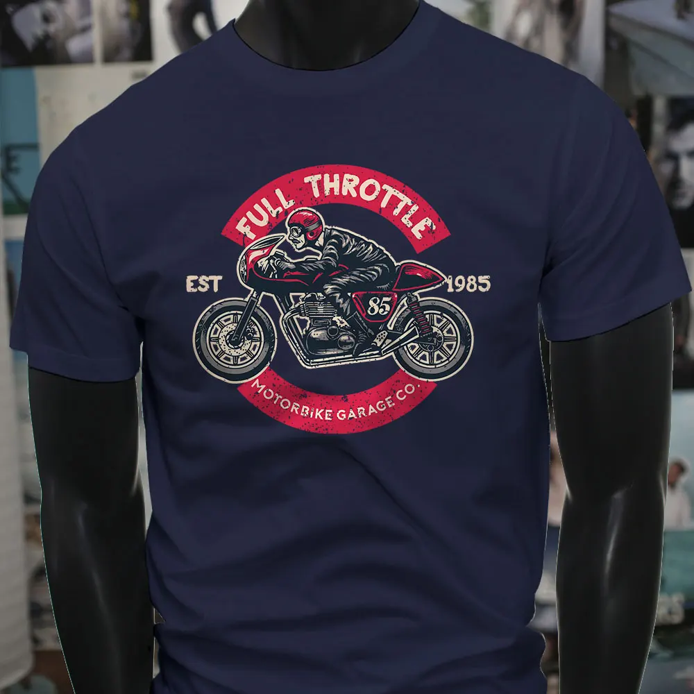 Vintage Motorcycle Racing Club Hon Men'S T Shirt Summer Style New Short
