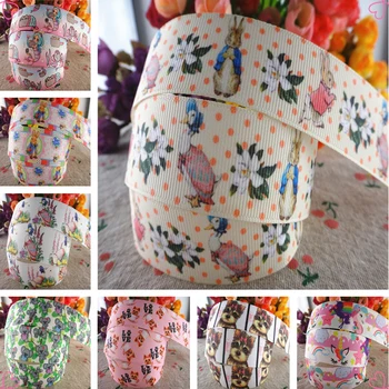 

1" 25mm 5 Yards/Lot Grosgrain Ribbons Cartoon Animals Printed Gift Packaging DIY 100% Polyester Handmade Materials 18042514
