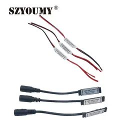 SZYOUMY DC12V DC24V мини светодиодный Усилитель контроллер усилитель мощности аксессуары, используемые светодиодной полосой одиночный/RGB цвет