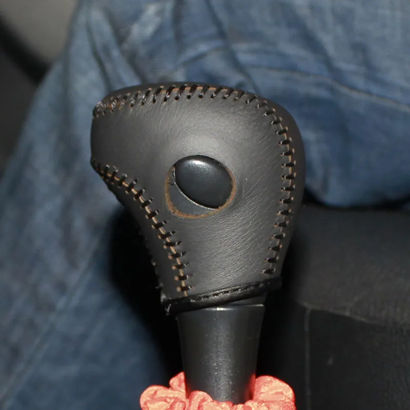 Cuero auténtico shift Knob cubierta para Benz Smart cubierta del coche en la perilla del cambio de engranaje COPRI pomello cambio cambios perilla cubierta Cuero auténtico shift Knob cubierta para Benz Smart cubierta del coche en la perilla del cambio de engranaje COPRI pomello cambio cambios perilla cubierta