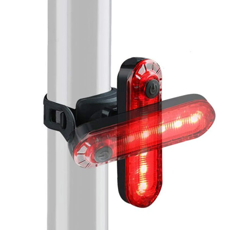 

USB Rechargeable Bike Tail Light Bright LED Rear Bike Helmet Light Waterproof Warning Lights for Safe Riding