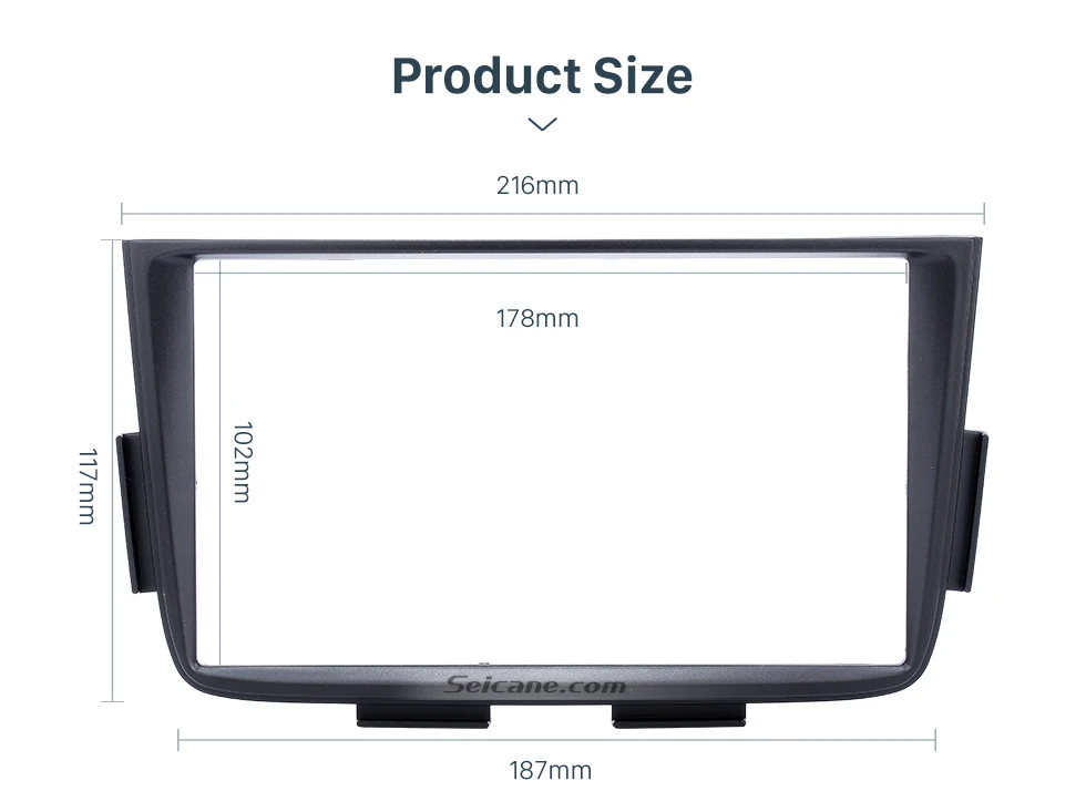 Seicane черный двойной Дин радио фасции для 2001 2002-2006 ACURA MDX стерео Dash CD установочный комплект DVD gps рамка панель