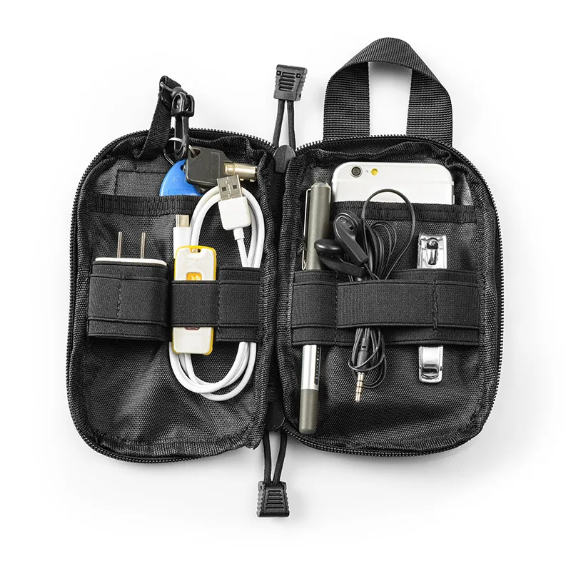 Мужская Черная тактическая Сумка Molle, поясная сумка, маленький карман, военная поясная сумка, сумка для бега, для путешествий, кемпинга, аптечки первой помощи