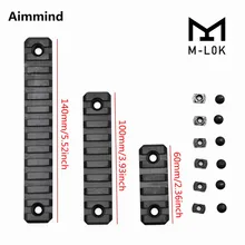 Высокое качество 5-9-13-слоты M LOK Rail базовый сегмент Handguard раздел авиационный алюминий Picatinny Weaver для охоты