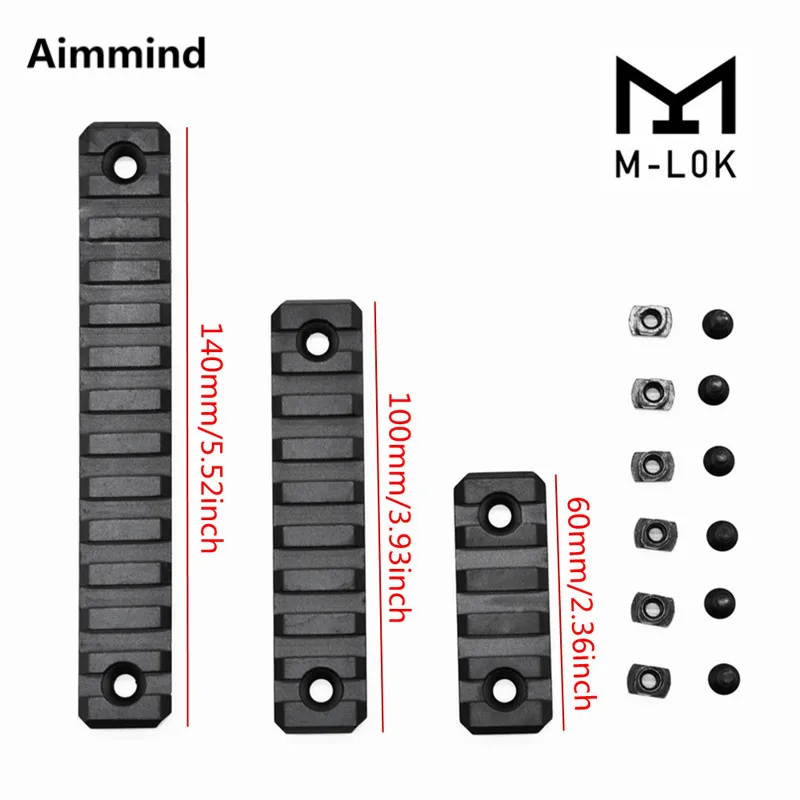 عالية الجودة 5-9-13-فتحات M لوك السكك الحديدية قاعدة شريحة Handguard القسم الطائرات الصف الألومنيوم Picatinny ويفر للصيد