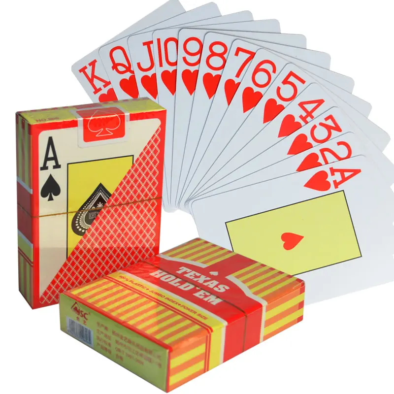 Техасский Холдем Пластиковые ПВХ игральные карты большое количество Игры покер карты водонепроницаемые и скучные польские Семейные покерные настольные игры