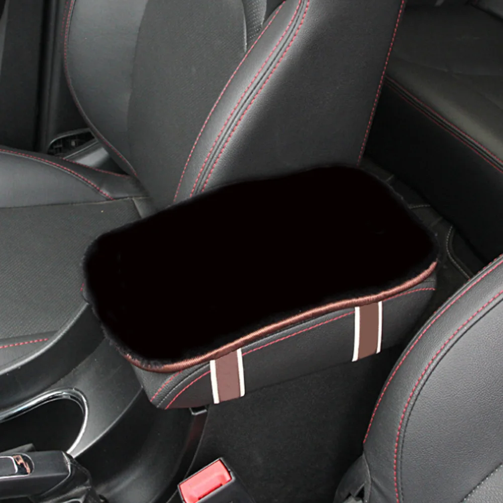 

Center Box Anti Scratch Mat Auto Interior Seat Cover Cushion Plush Protection Car Armrest Pad Styling Soft Dustproof Console