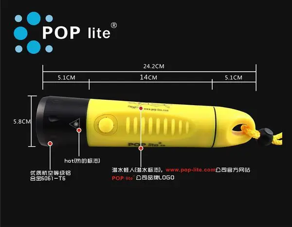 F8 зарядки профессиональных подводных shot и LED1000 люмен T6 фонарик