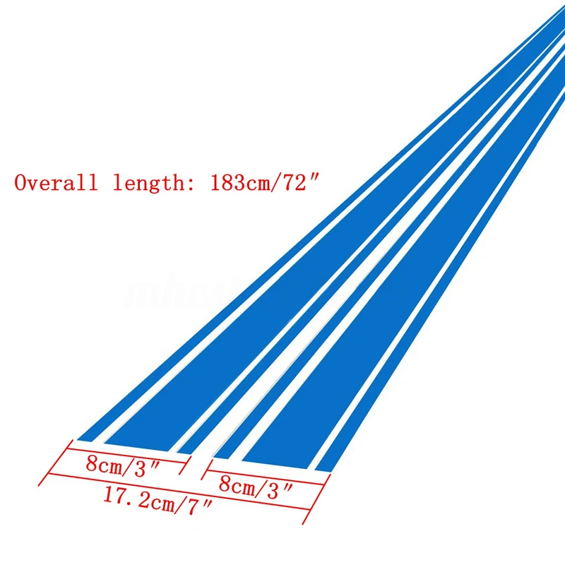2 шт. 183x8 см DIY автомобиля кузова капот винил гоночная полоса Pinstripe наклейка