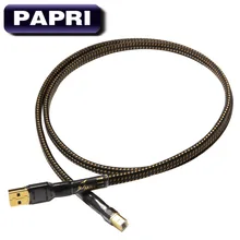 PAPRI MPS HD-990 99.9997% OCC Silver Plated Audio Cable HiFi Gold Plated USB Connector Plugs Data Cable DAC DVD