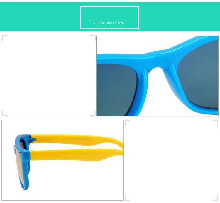 TAC модные милые детские квадратные поляризованные солнцезащитные очки детские Винтажные Солнцезащитные очки для новорожденных мальчиков и девочек уличные очки UV400