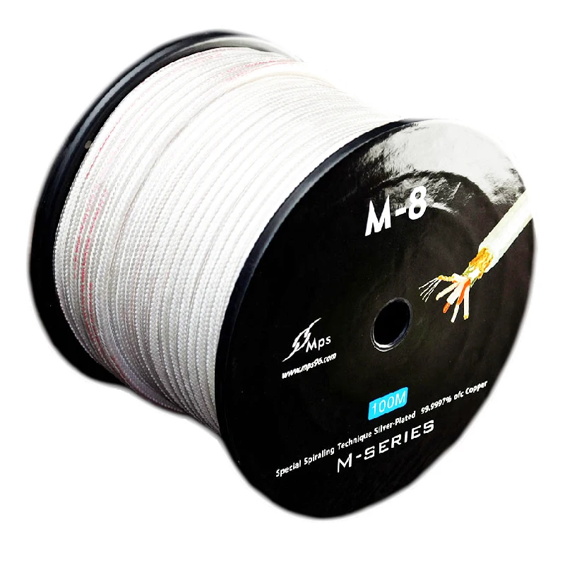 HiFi MPS M-8 99.9997%OFC+Silver Plated coated line Audio wire DVD CD amplifier DAC RCA XLR Balanced Interface audio cable